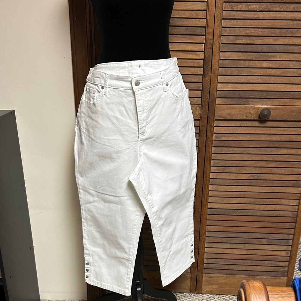 Women’s White Denim Pencil Skirt